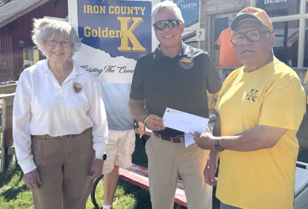 Iron County Golden K donation